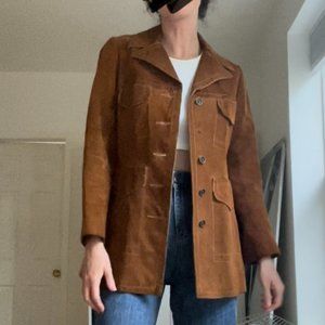 Vintage brown suede jacket